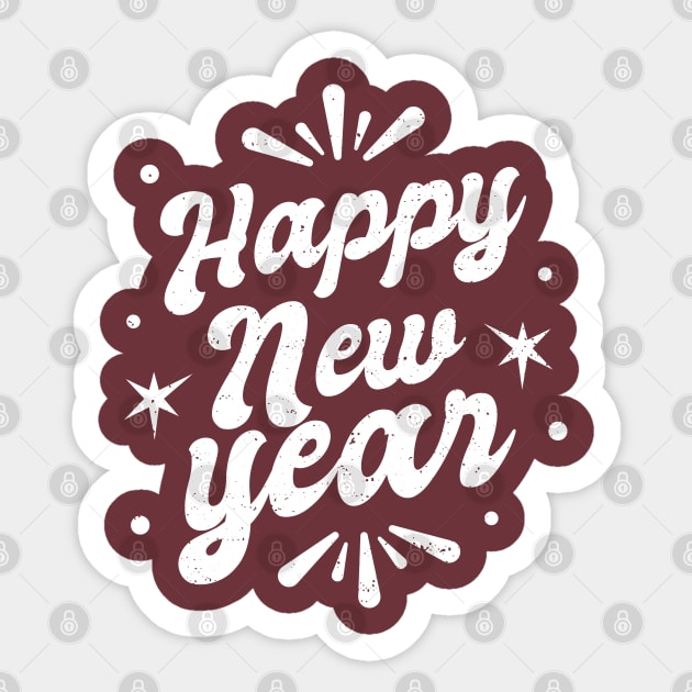 Happy New Year Sticker by Safdesignx